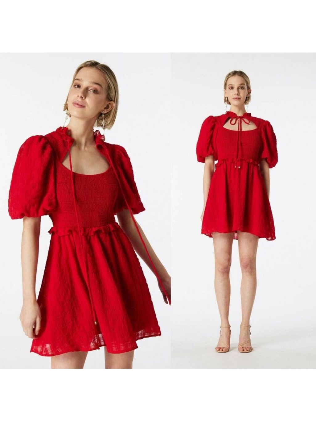 Elliatt Anatola Dress, Red Size S $289